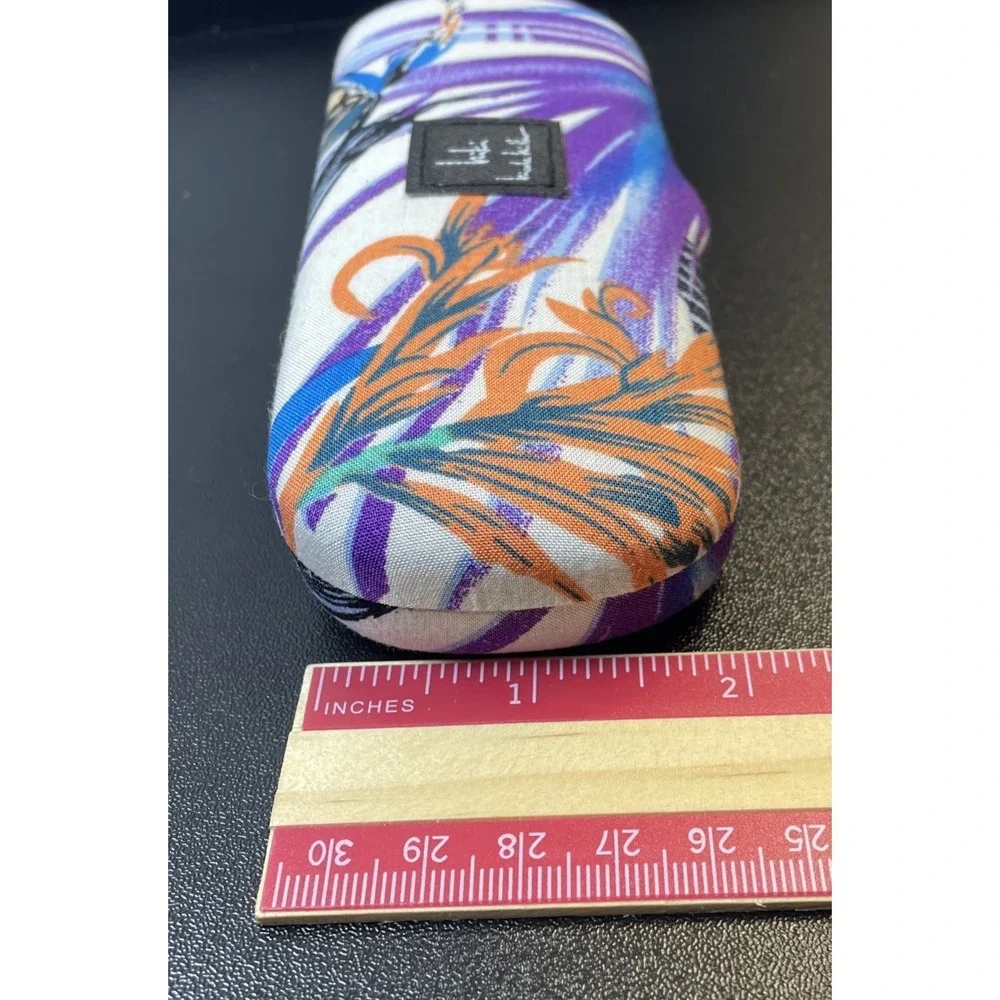 Hiki Nicole Miller Multicolor Floral Clamshell Eyeglasses Case - Picture 15 of 15